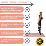 Medium (Moderate Resistance) Cheeky Peachy Fabric Resistance Band