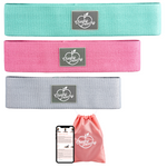 Advanced Fabric Resistance Booty Band Bundle (Gym & Home Workouts) + FREE Workout eBook