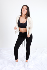 Souf Crop Jacket - Stone