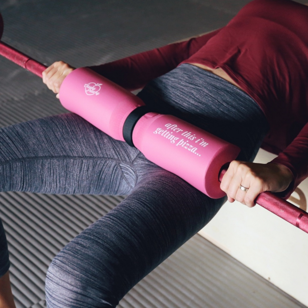 Barbell Pad with Straps and Carry Case