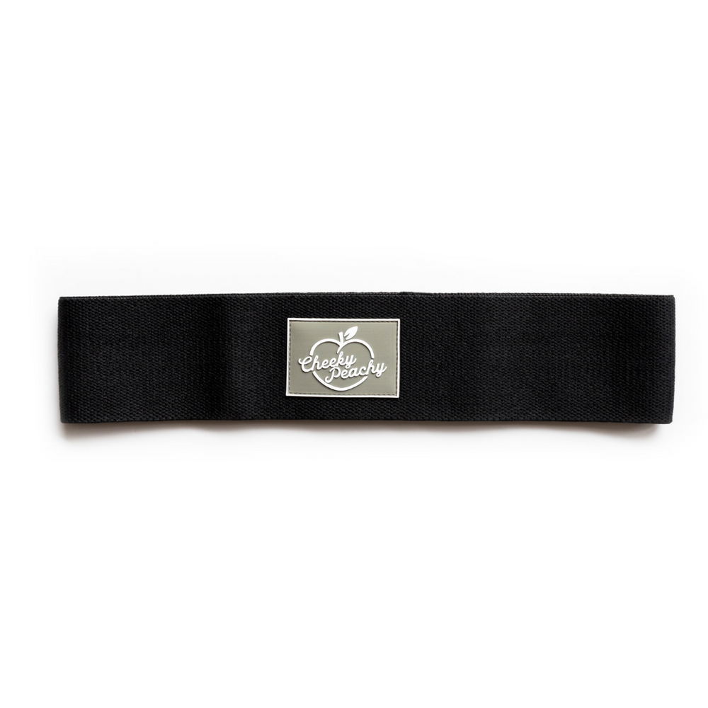 [LIMITED EDITION] Medium (Heavy Resistance) Cheeky Peachy Fabric Resistance Band (BLACK)