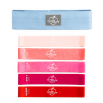 Latex & Fabric Booty Resistance Band Bundle (Gym & Home Workouts)