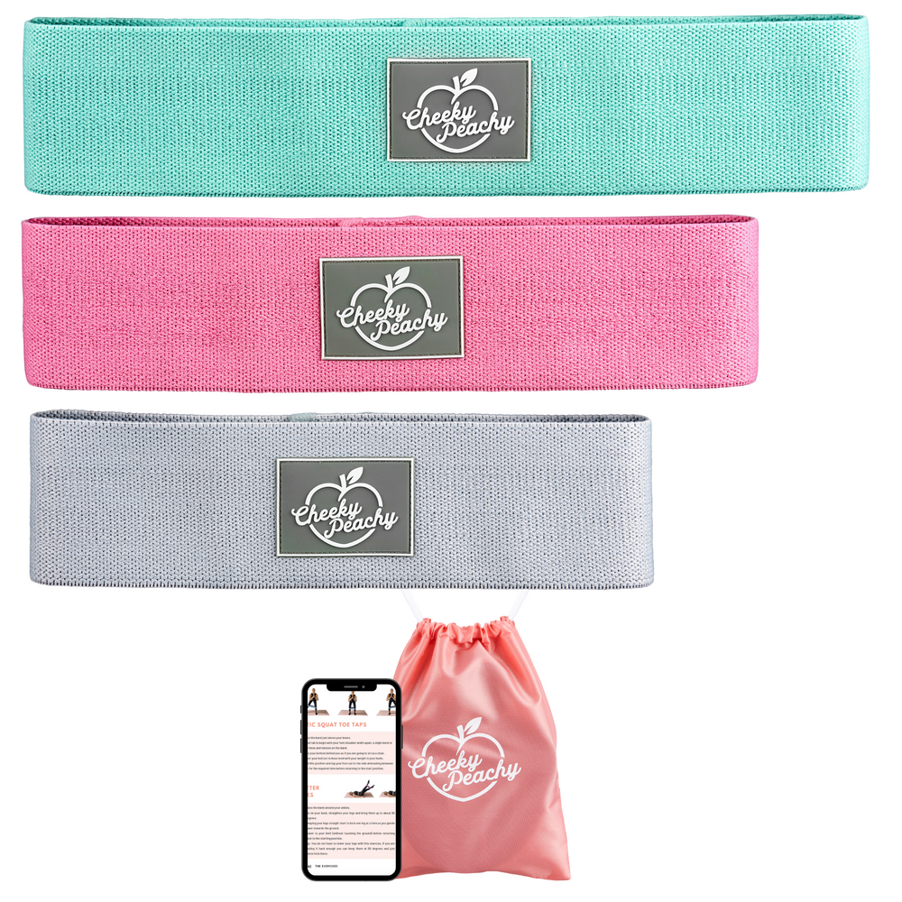 Advanced Fabric Resistance Booty Band Bundle (Gym & Home Workouts) + FREE Workout eBook