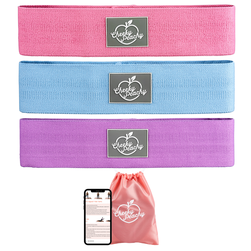 Cheeky Peachy Resistance Bands Booty Workout Exercise Bands